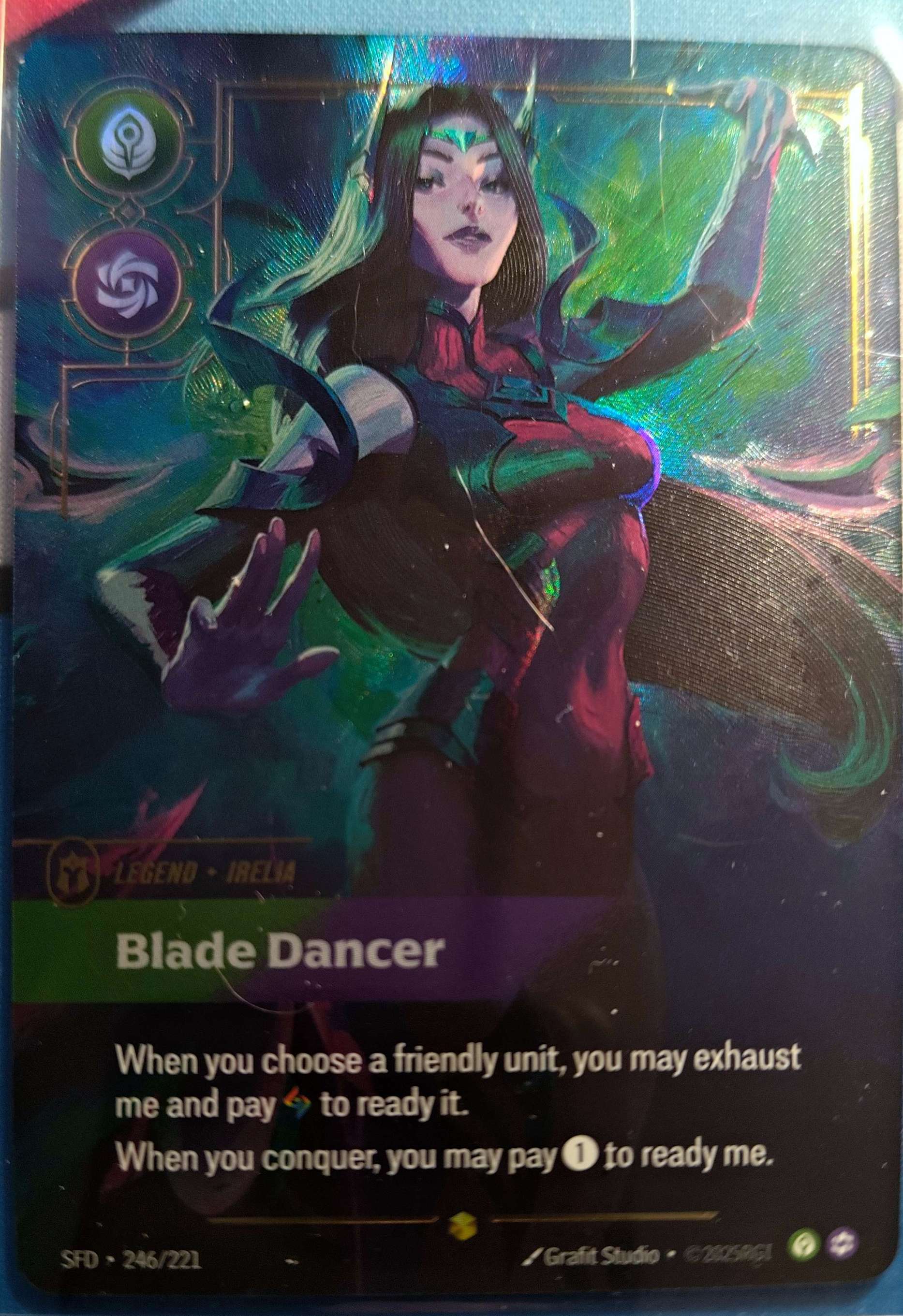 Irelia - Blade Dancer Overnumbered 246/221 Riftbound TCG Spiritforged NM League