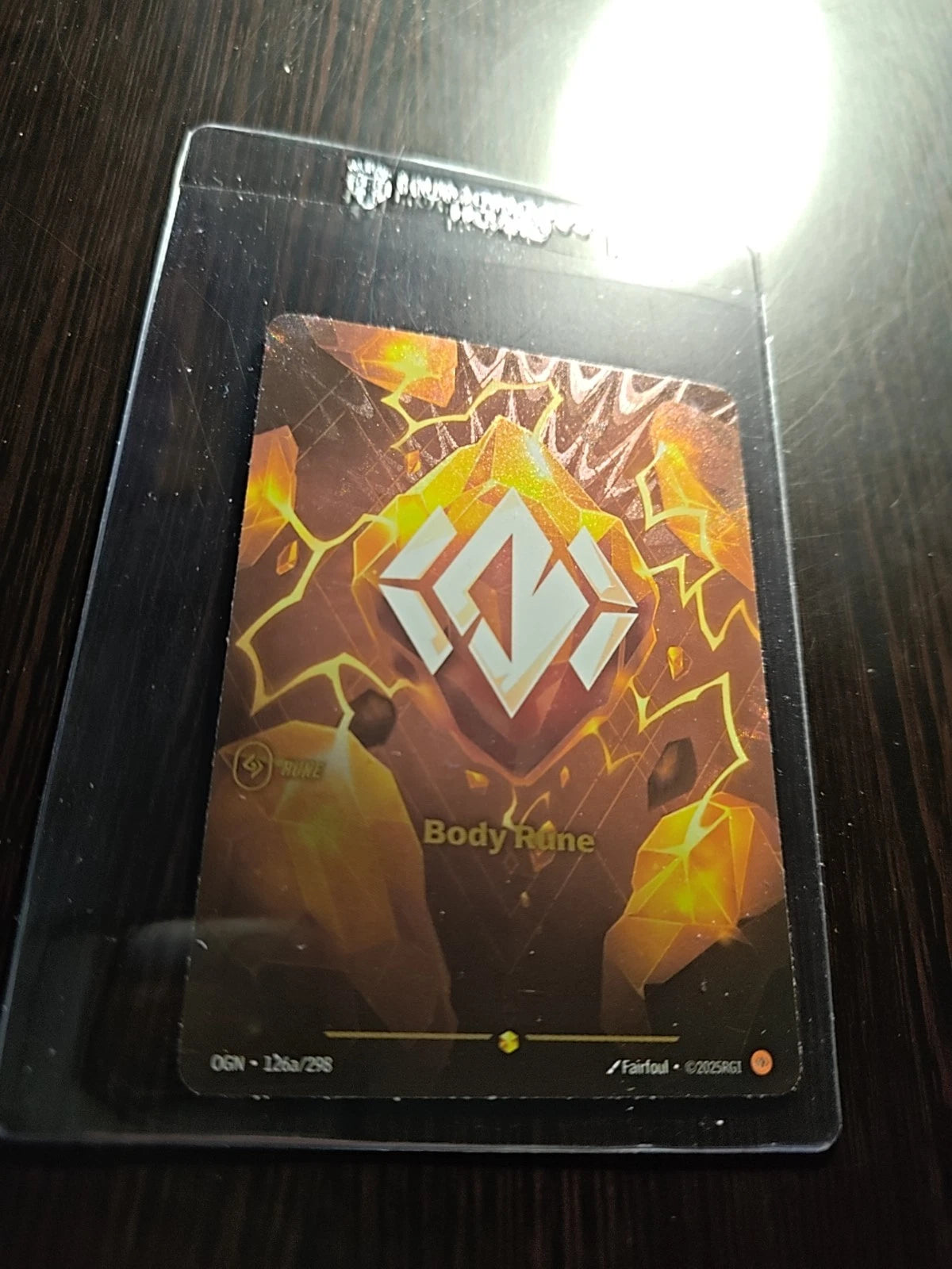 Riftbound TCG League of Legends Body Rune 126a/298 Origins NM FOIL