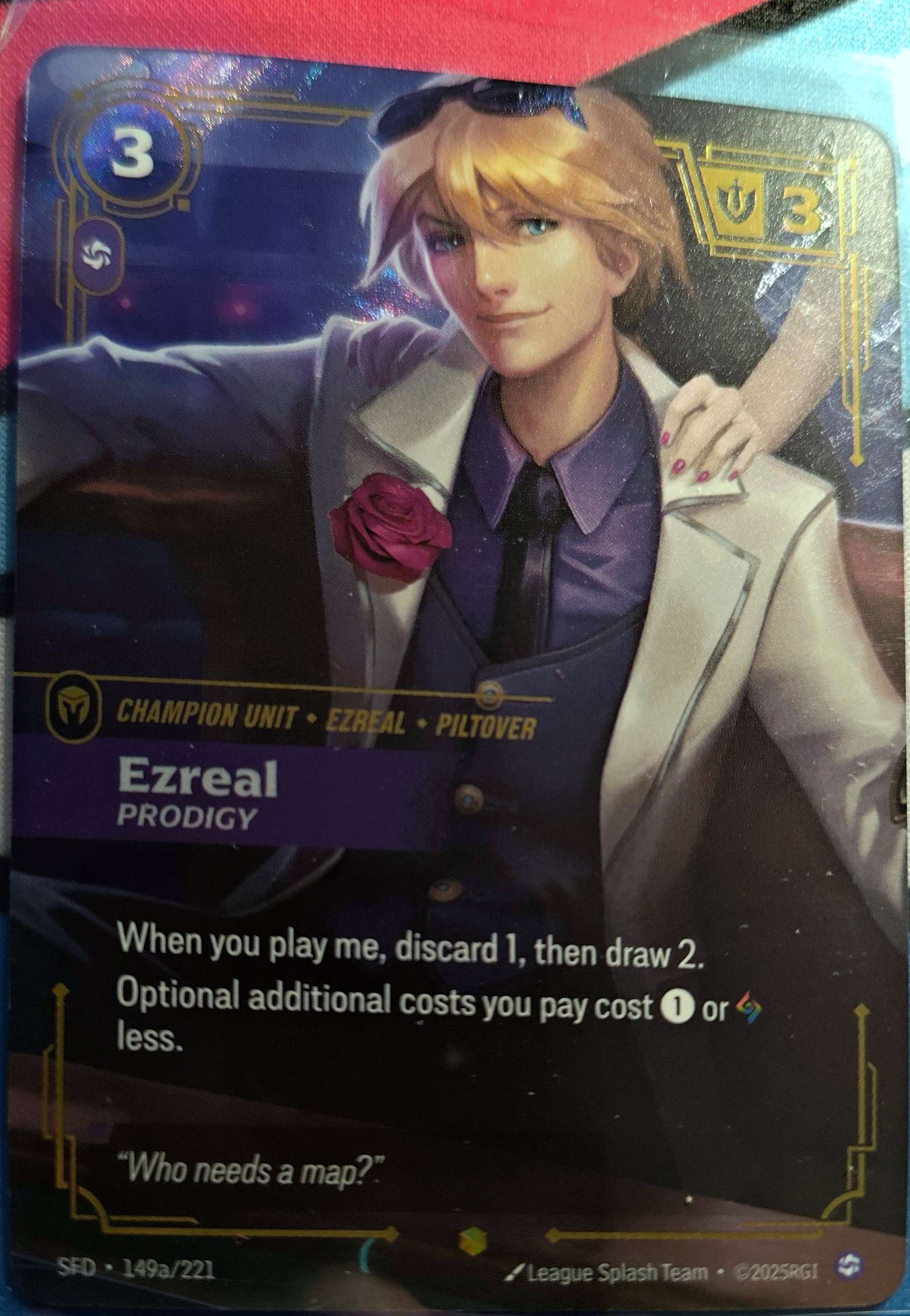 Ezreal Prodigy Alt Art 149a/221 Riftbound TCG Spiritforged NM League of Legends