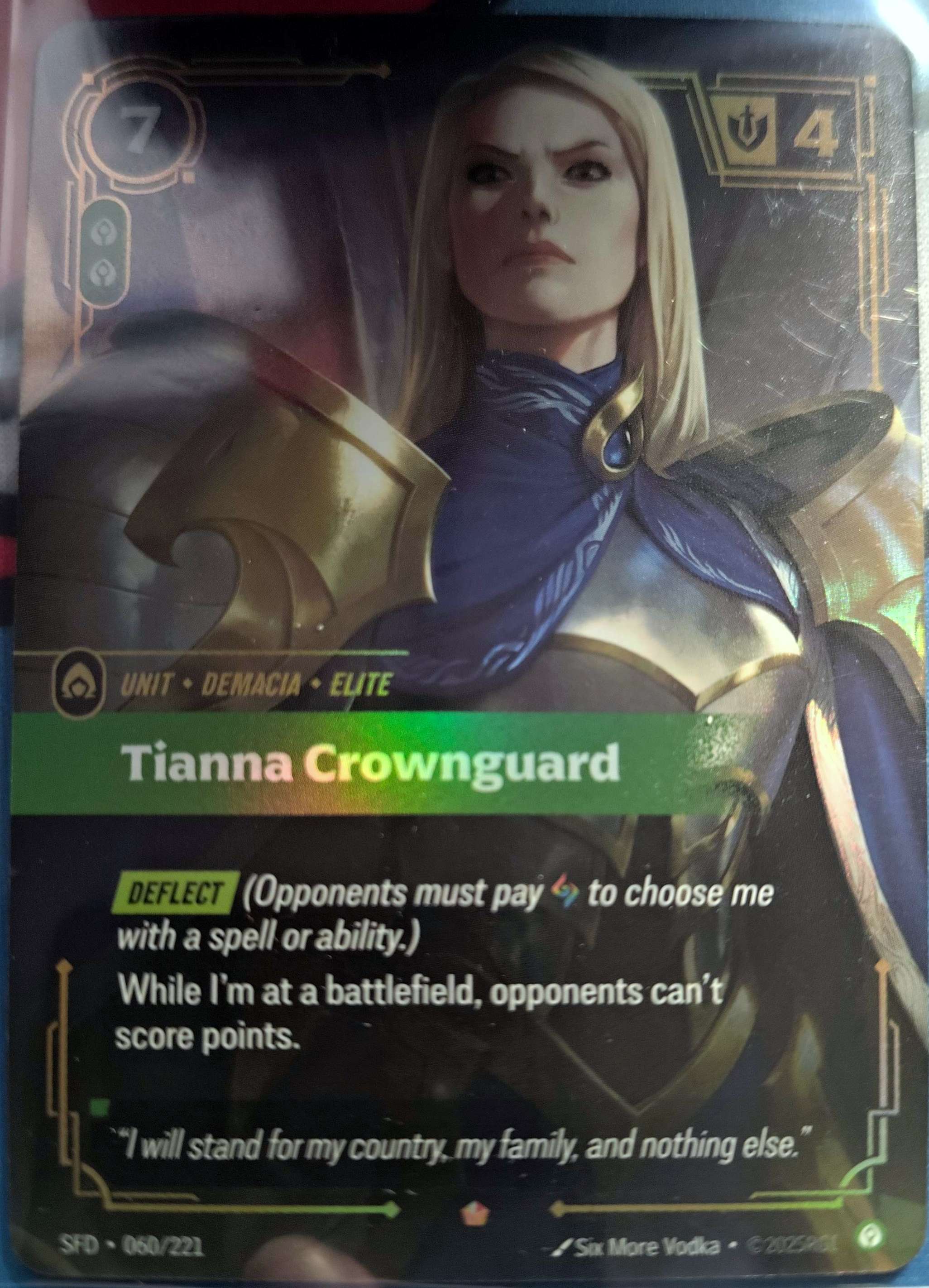 Tianna Crownguard 060/221 Riftbound TCG Spiritforged NM League of Legends