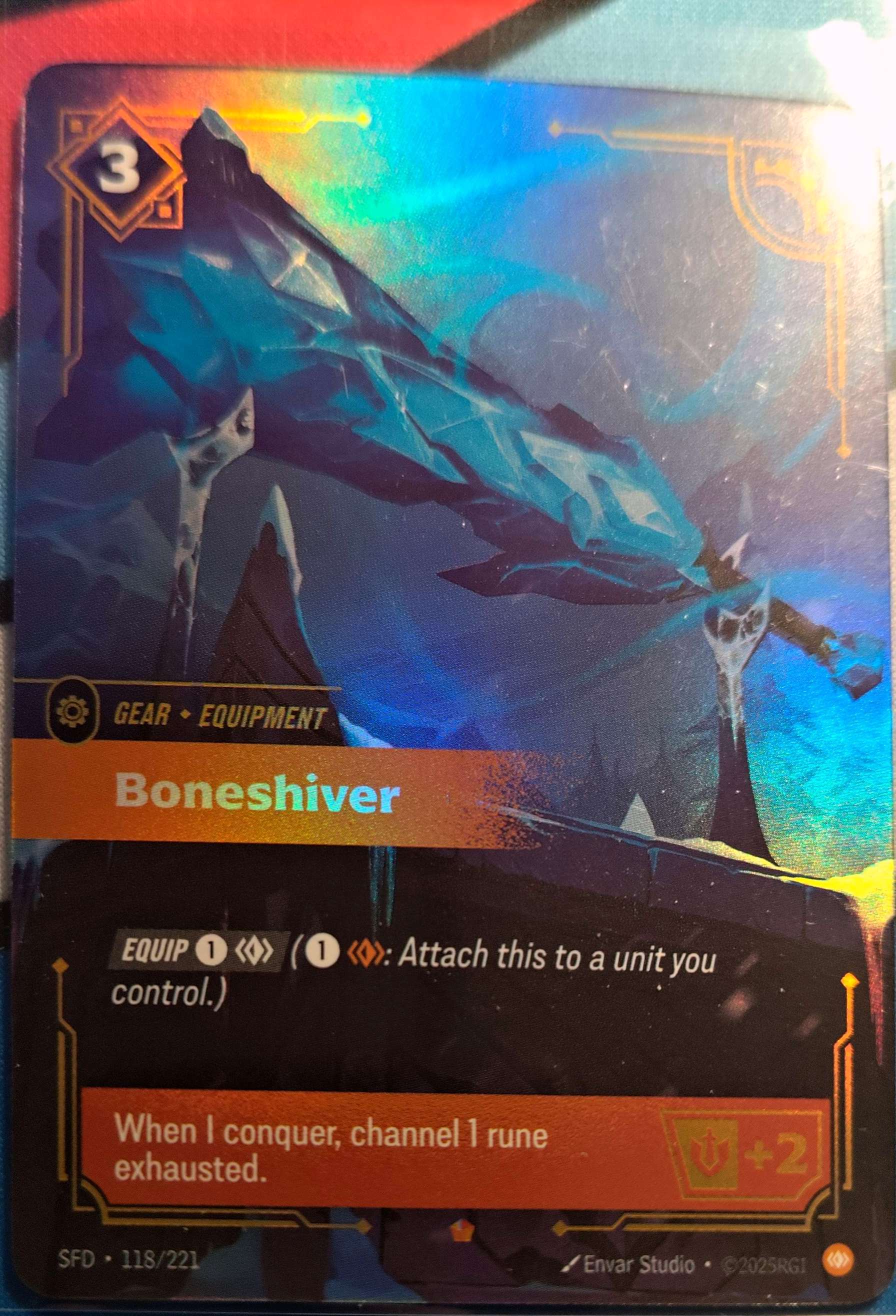Boneshiver 118/221 Riftbound TCG Spiritforged NM League of Legends