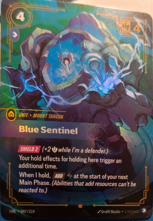 Blue Sentinel 087/219 Riftbound TCG Unleashed NM League of Legends