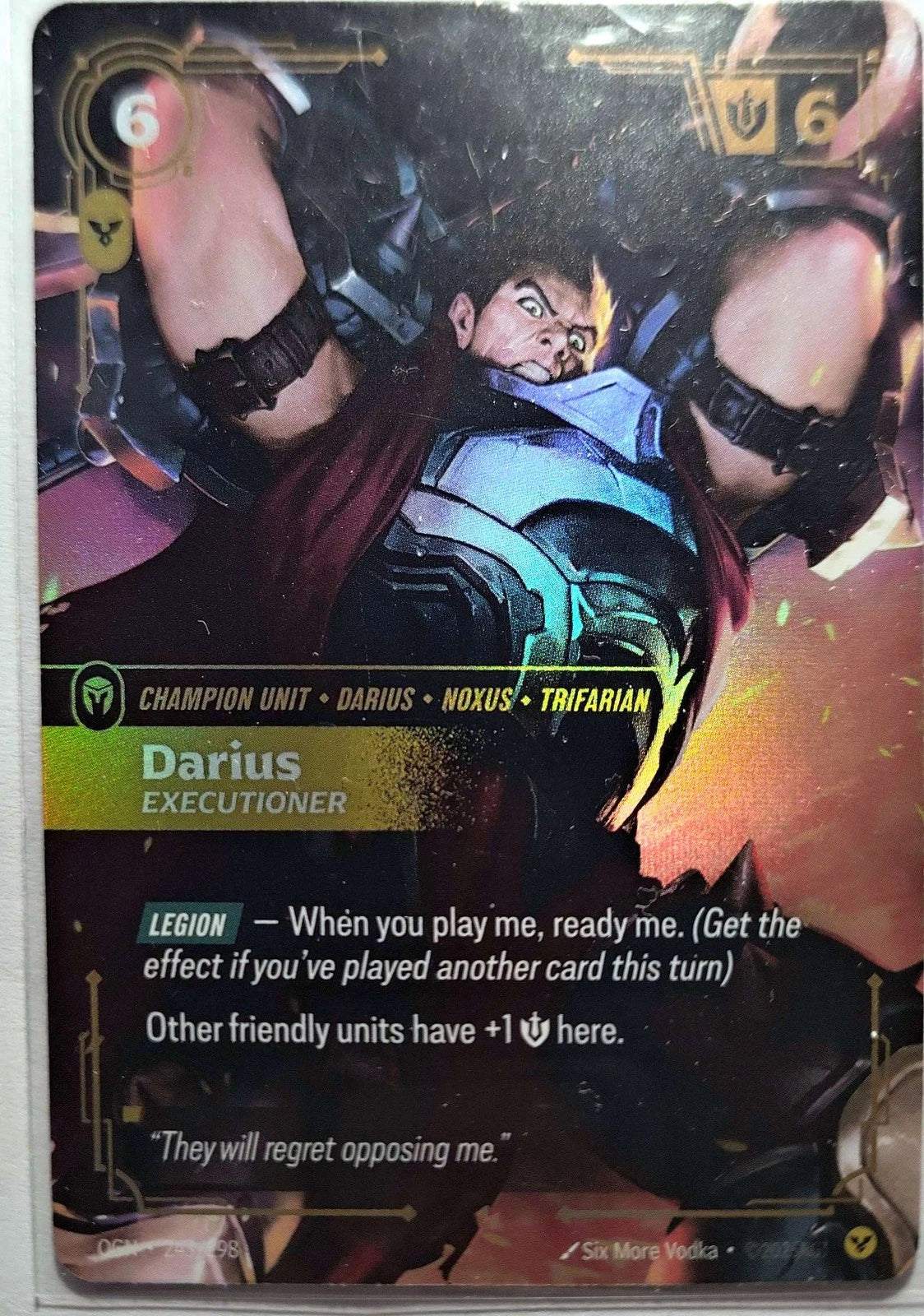 Darius - Executioner 243/298 Riftbound TCG Origins NM League of Legends