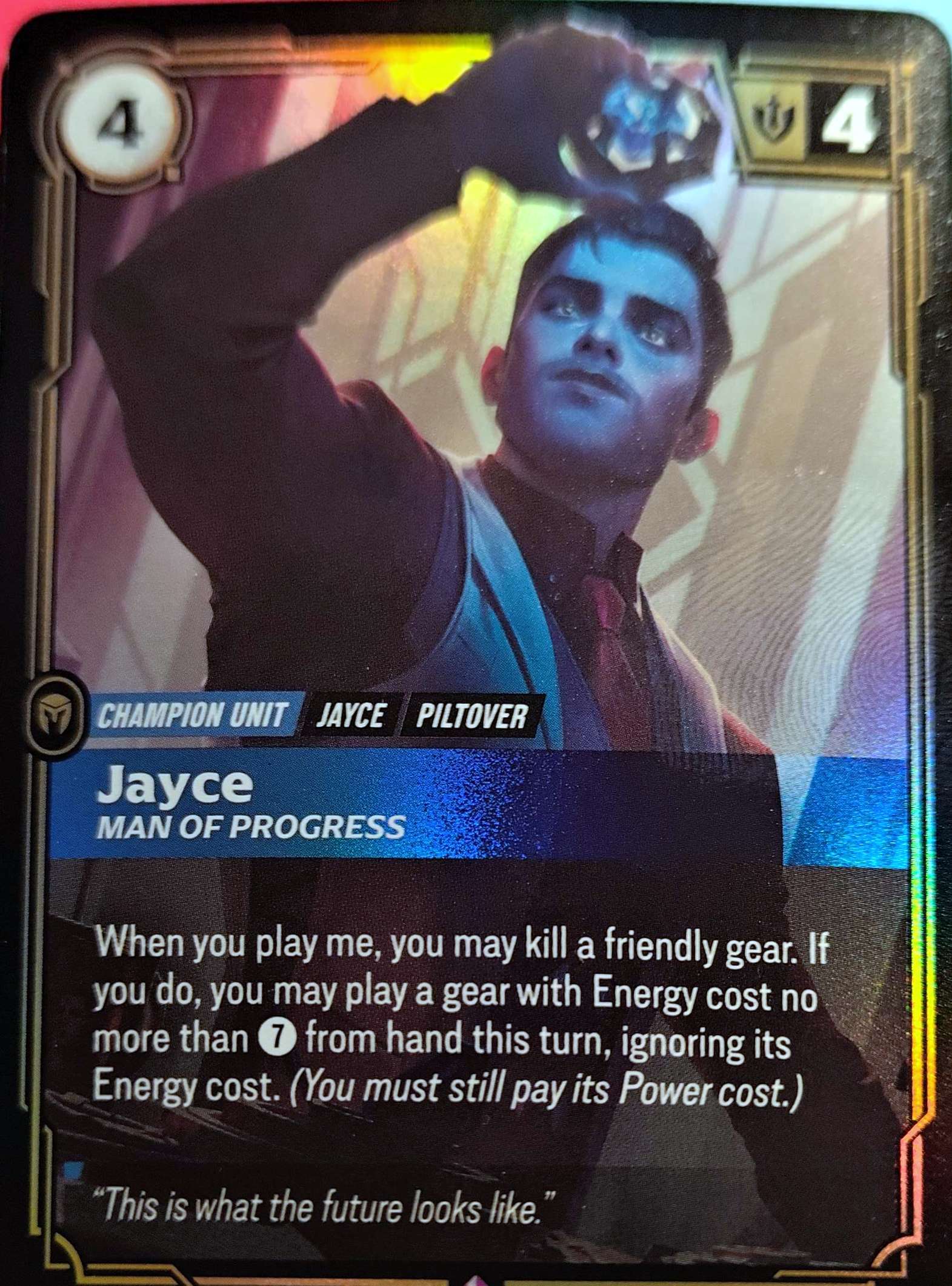 Jayce - Man of Progress 084/221 Riftbound TCG Spiritforged NM League of Legends