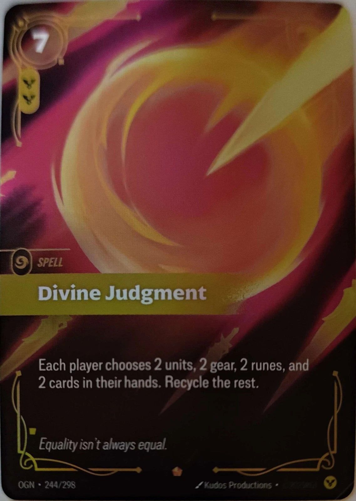 Divine Judgment 244/298 Riftbound TCG Origins NM League of Legends