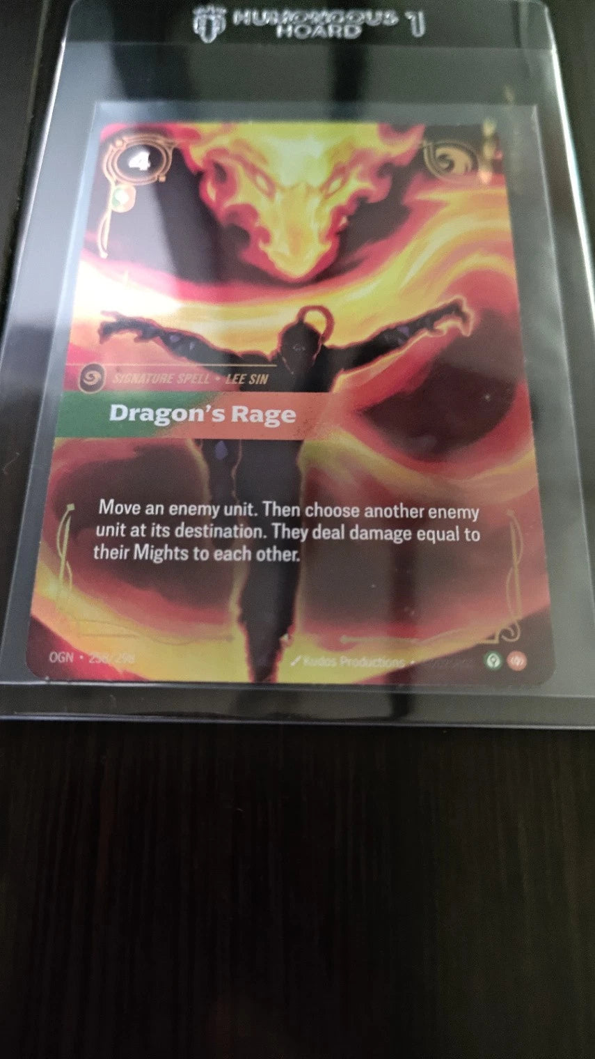 Dragon's Rage 258/298 Riftbound TCG Origins NM League of Legends