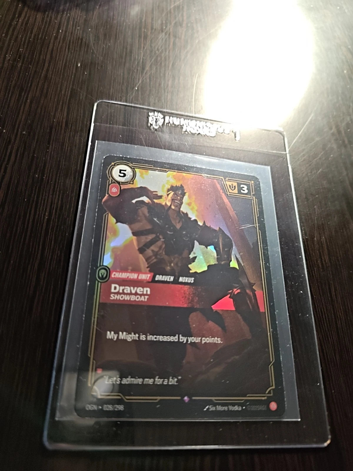 Riftbound TCG League of Legends Draven 028/298 Origins NM FOIL