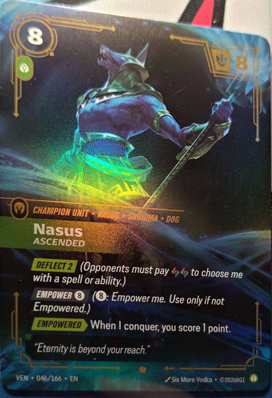 Nasus Ascended 046/166 Riftbound TCG Vendetta NM League of Legends