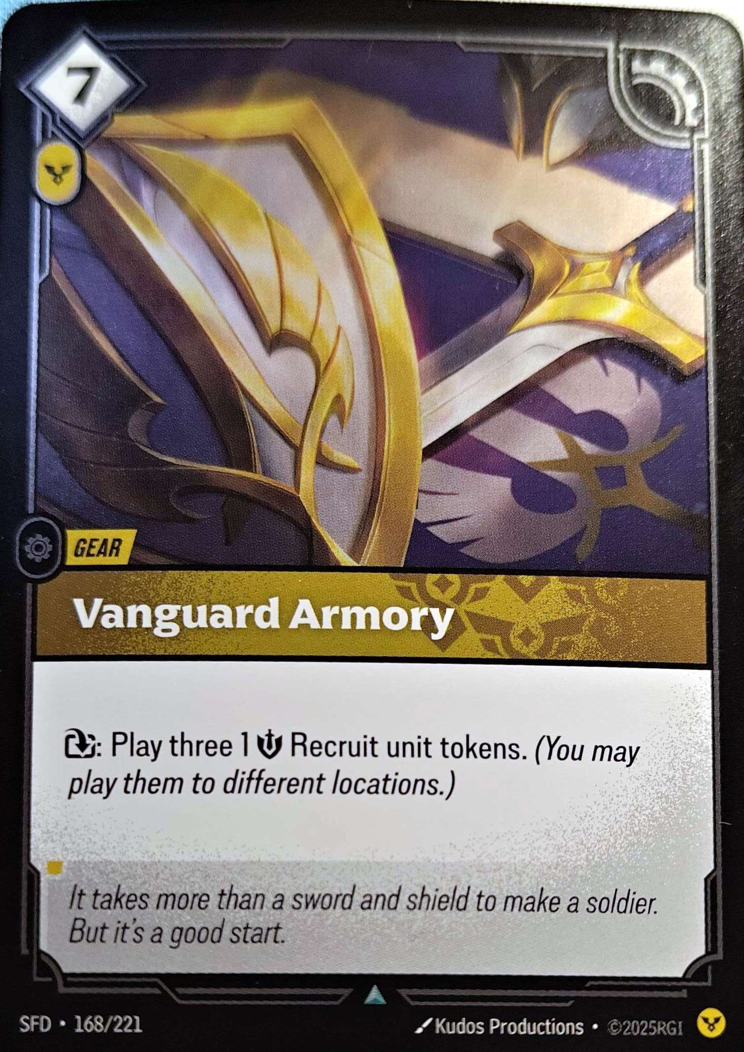 Vanguard Armory 168/221 Foil Riftbound TCG Spiritforged NM League of Legends