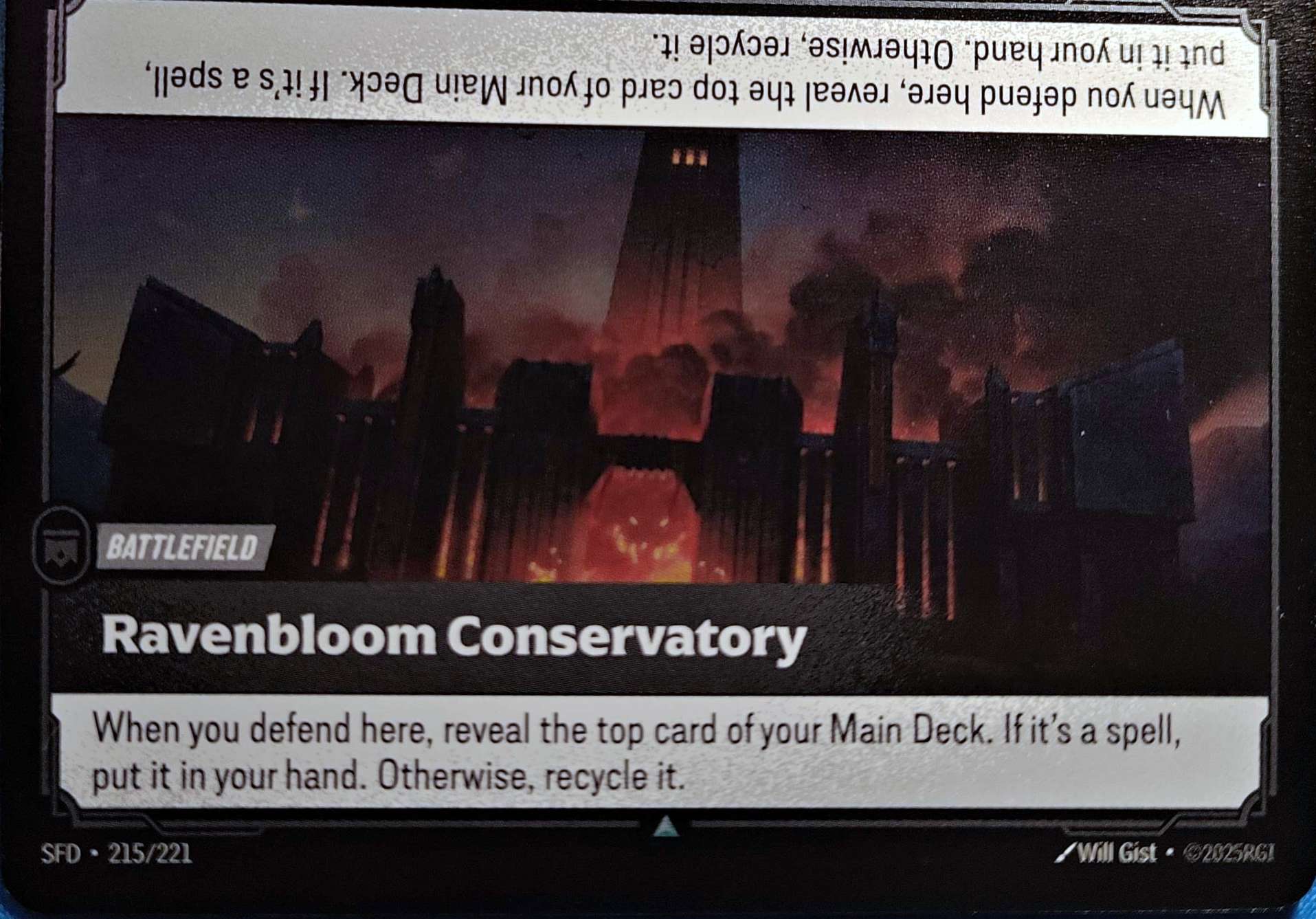 Ravenbloom Conservatory Foil 215/221 Riftbound TCG Spiritforged NM League of 