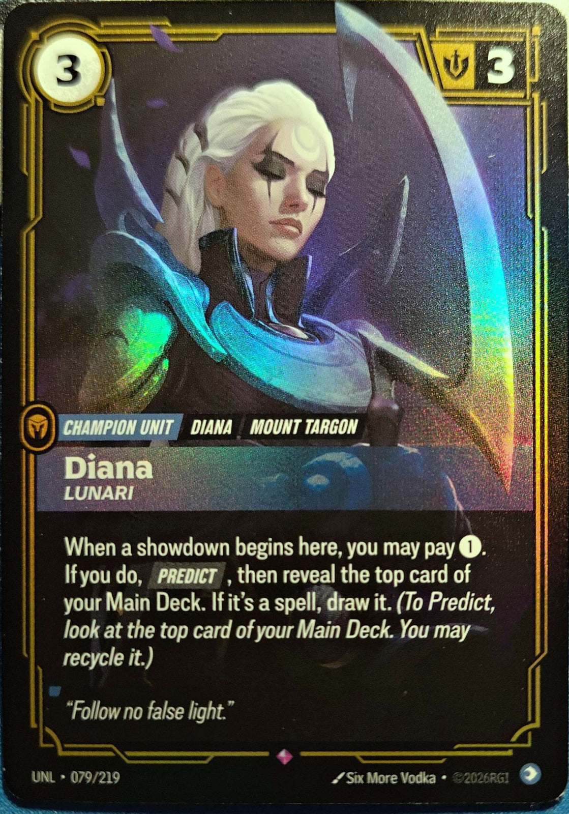 Diana - Lunari 079/219 Riftbound TCG Unleashed NM League of Legends