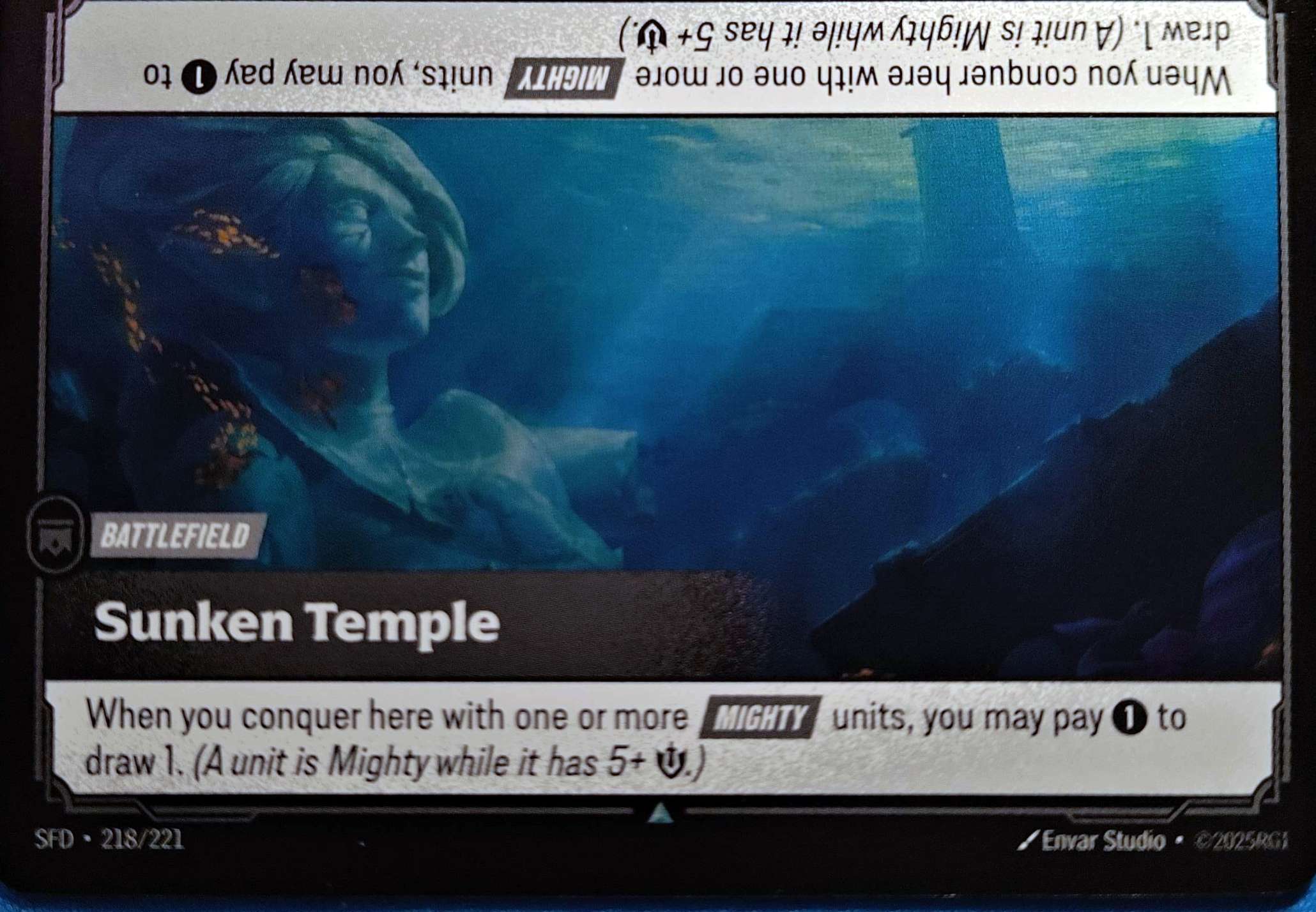 Sunken Temple 218/221 Foil Riftbound TCG Spiritforged NM League of Legends