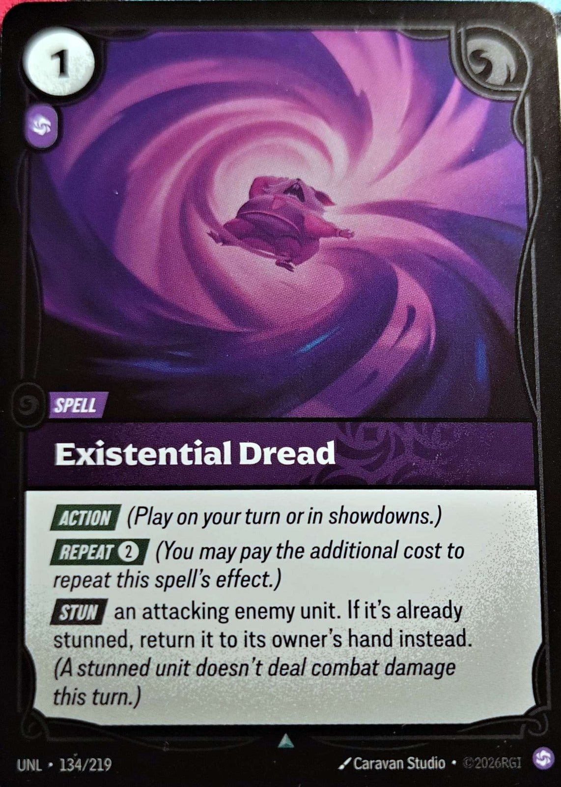 Existential Dread 134/219 Riftbound TCG Unleashed NM League of Legends