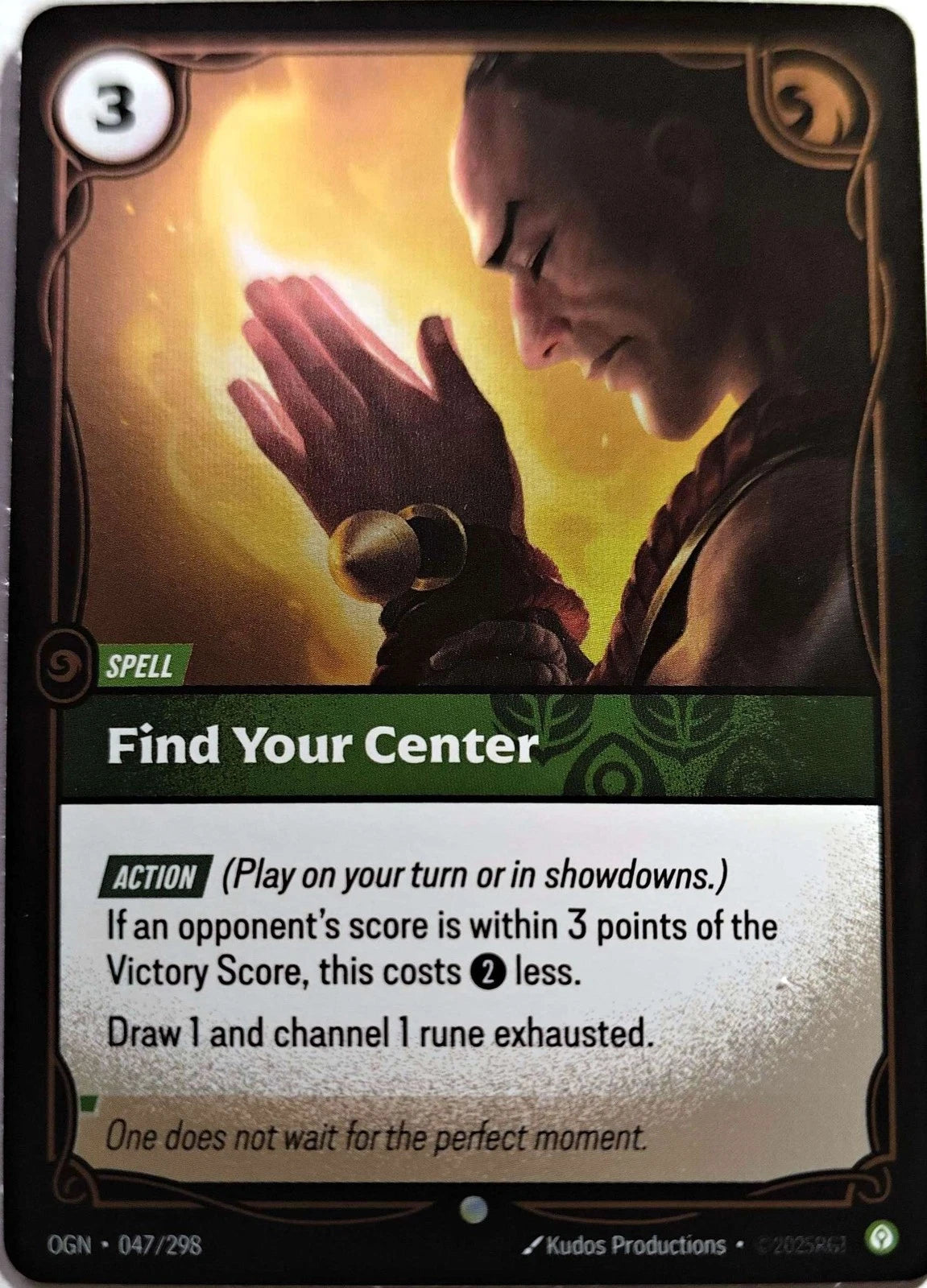 Find Your Center Foil 047/298 Riftbound TCG Origins NM League of Legends