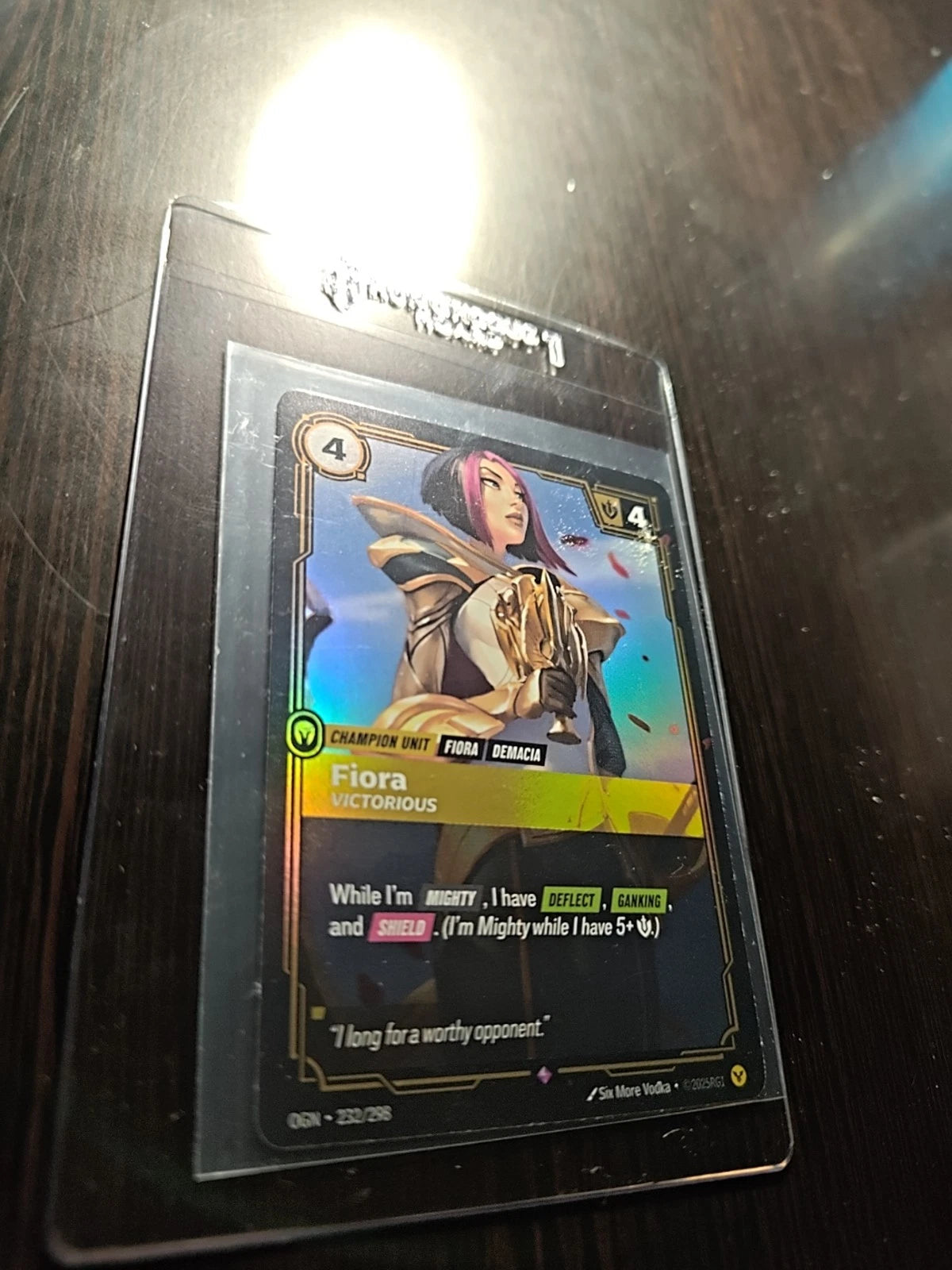 Fiora 232/298 Riftbound TCG League of Legends Origins NM FOIL