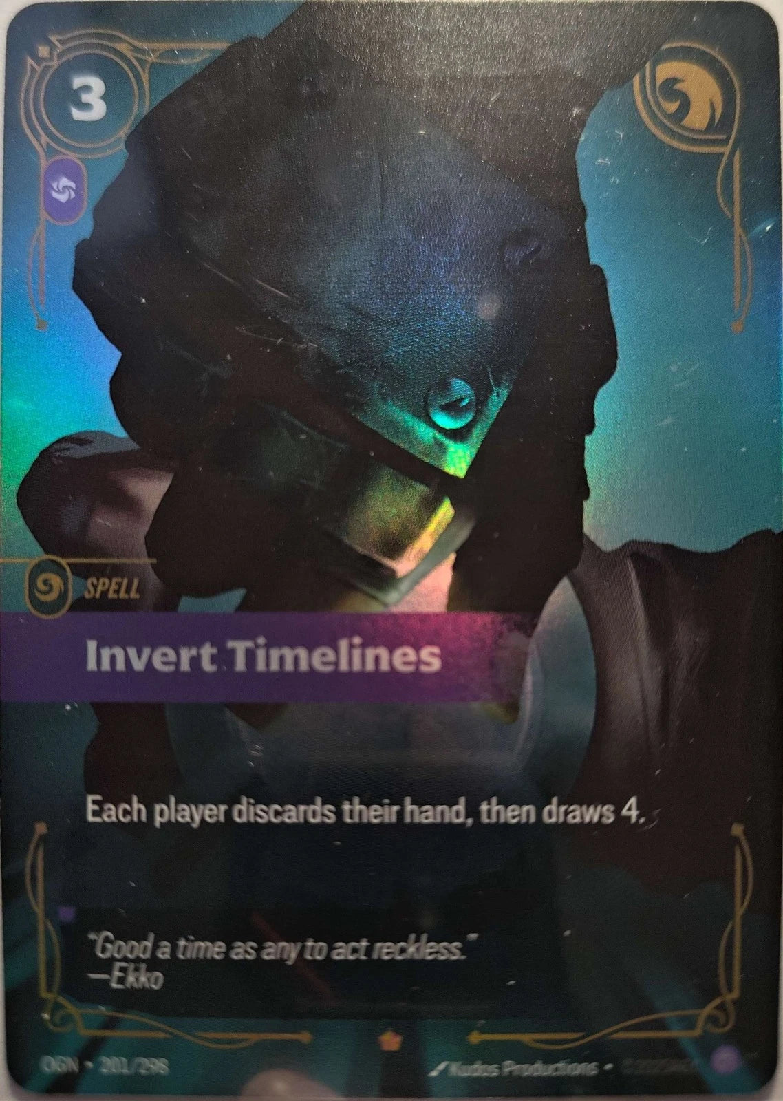 Invert Timelines 201/298 Riftbound TCG Origins NM League of Legends