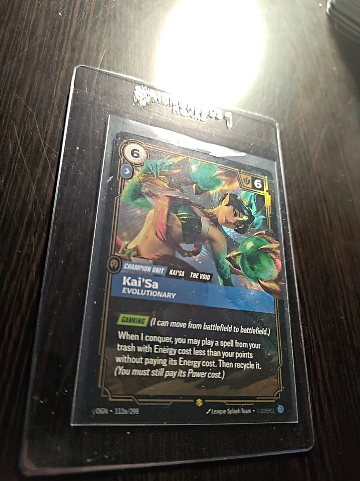 Riftbound TCG League of Legends Kai'sa Evolutionary 112a/298 Origins NM FOIL
