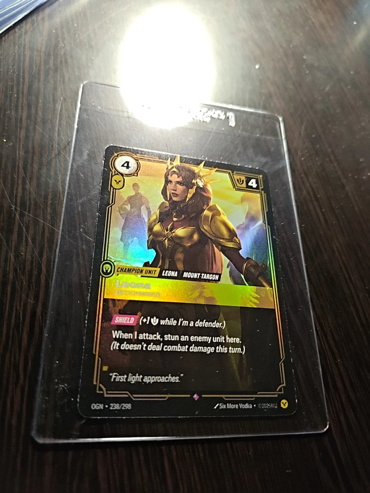 Riftbound TCG League of Legends Leona 238/298 Origins NM FOIL