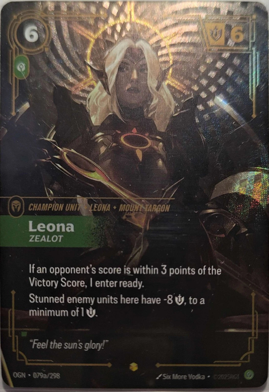 Leona - Zealot Alternate Art 079a/298 Riftbound TCG Origins NM League of Legends