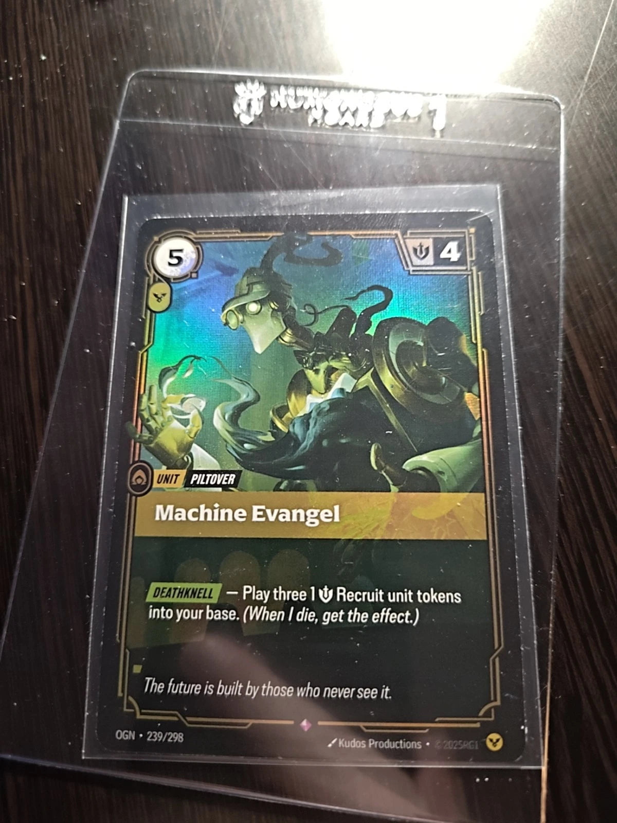 Riftbound TCG League of Legends Machine Evangel 239/353 Origins NM FOIL