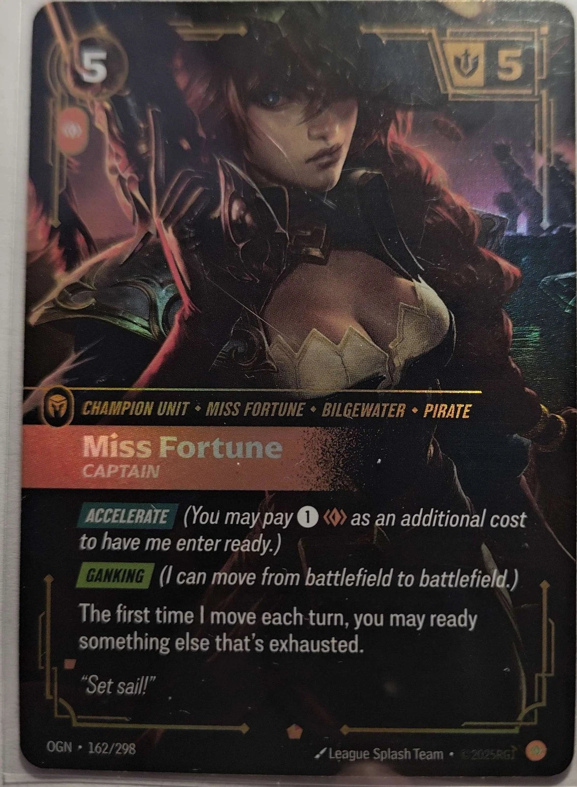 Miss Fortune - Captain 162/298 Riftbound TCG Origins NM League of Legends