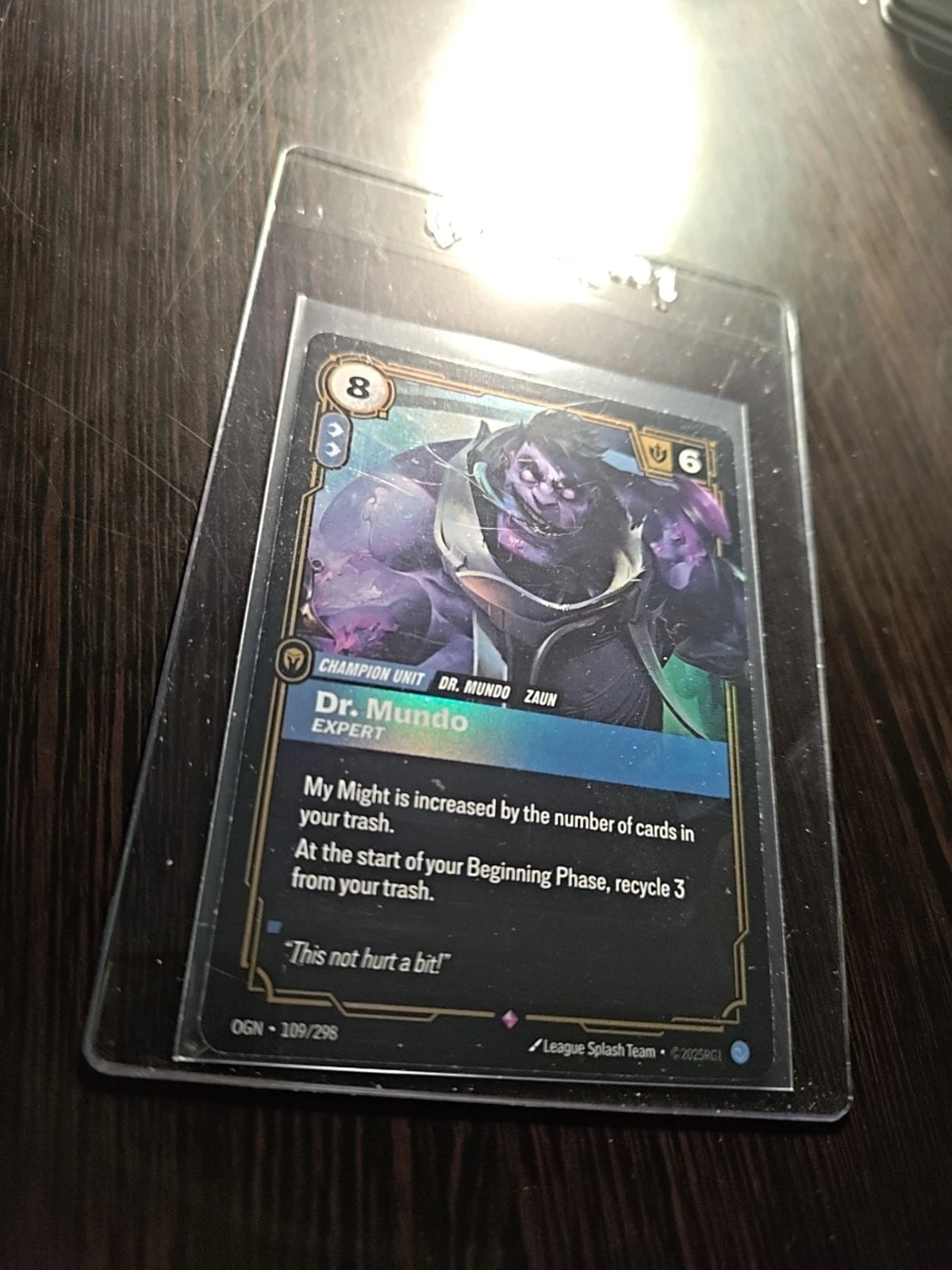 Riftbound TCG League of Legends Dr. Mundo 109/298 Origins NM FOIL