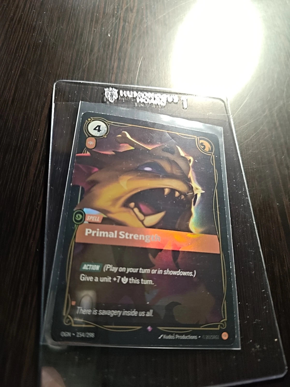 Riftbound TCG League of Legends Primal Strength 154/298 Origins NM FOIL
