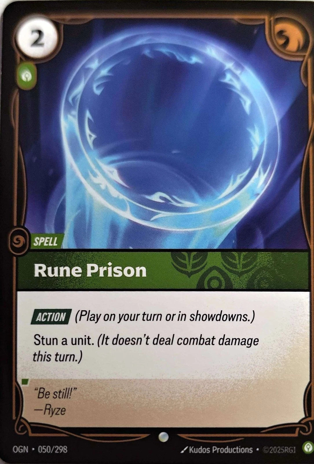 Rune Prison 050/298 Riftbound TCG Origins NM League of Legends