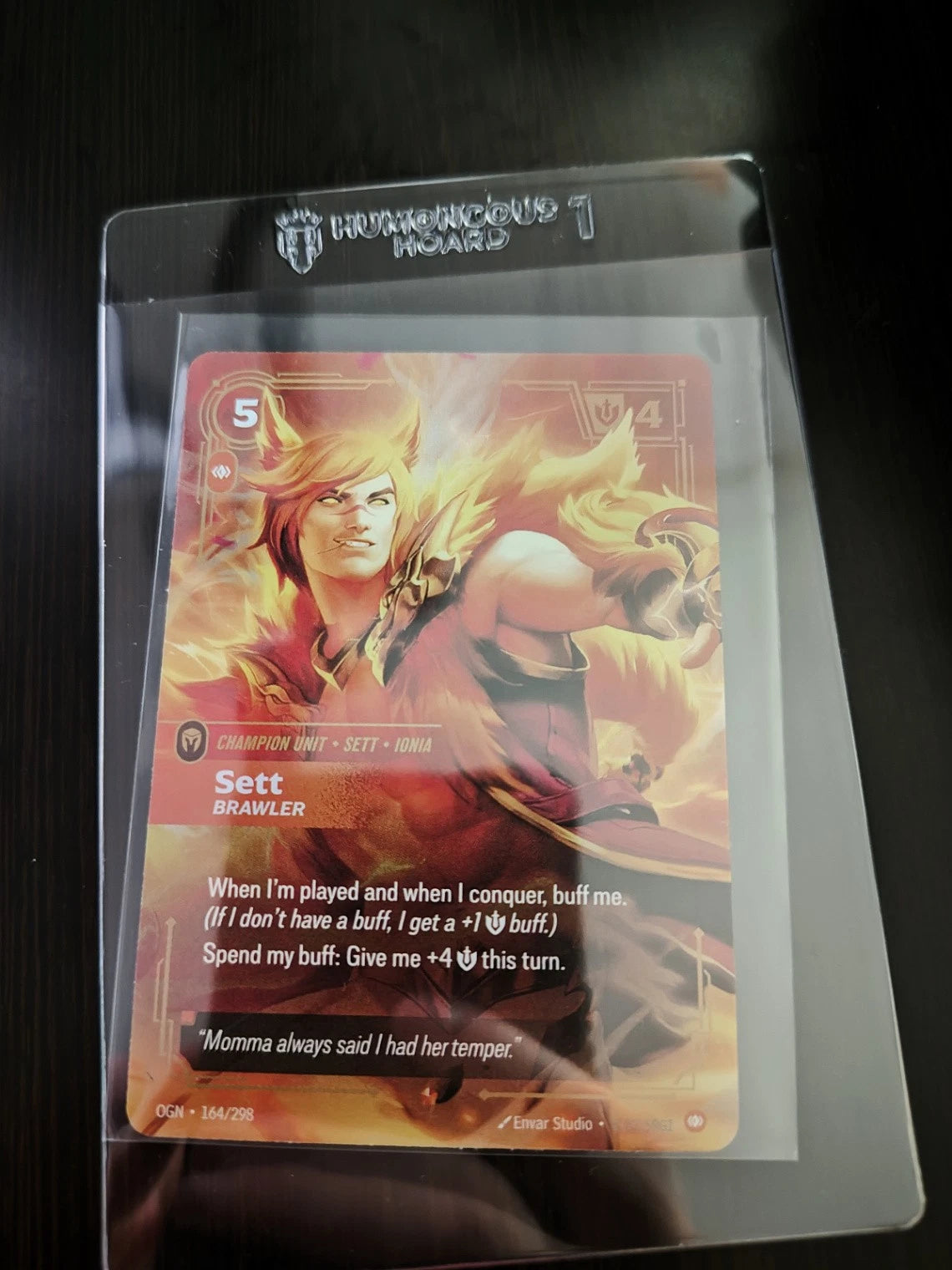 Sett - Brawler 164/298 Riftbound TCG Origins NM League of Legends