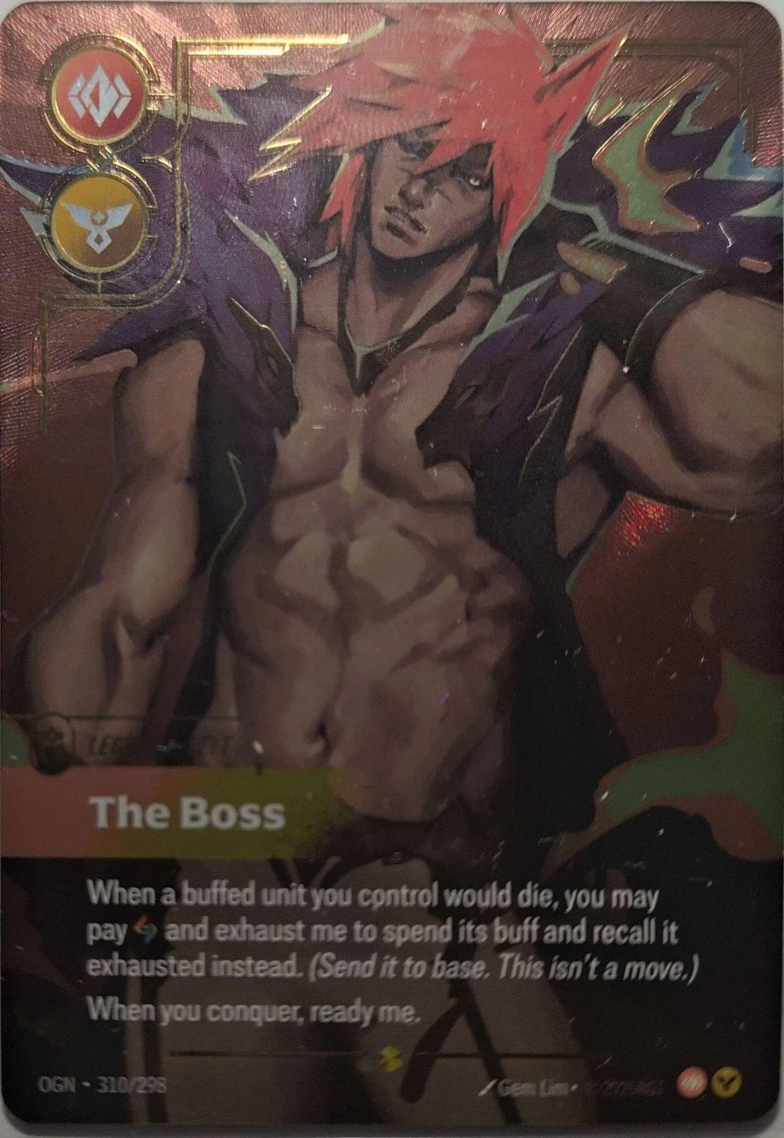 Sett - The Boss Overnumbered 310/298 Riftbound TCG Origins NM League of Legends
