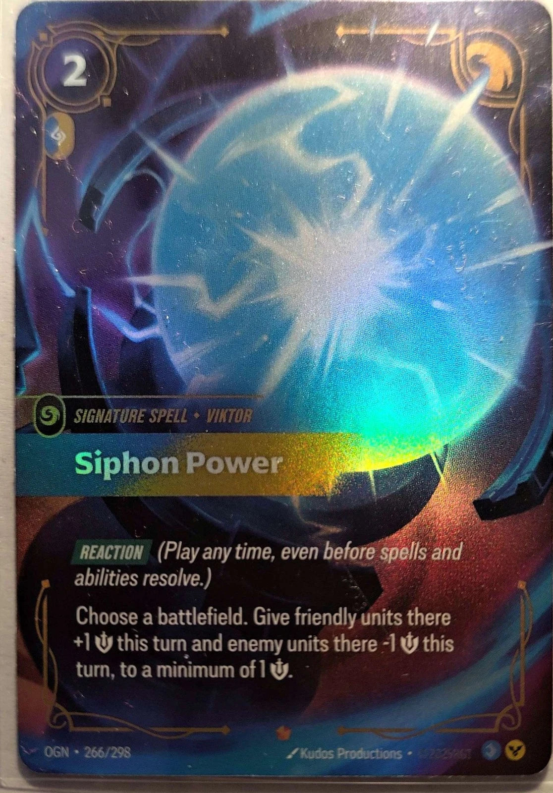 Siphon Power 266/298 Riftbound TCG Origins NM League of Legends