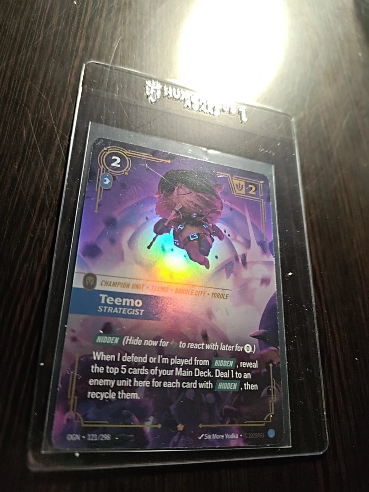 Riftbound TCG League of Legends Teemo 121/298 Origins NM FOIL