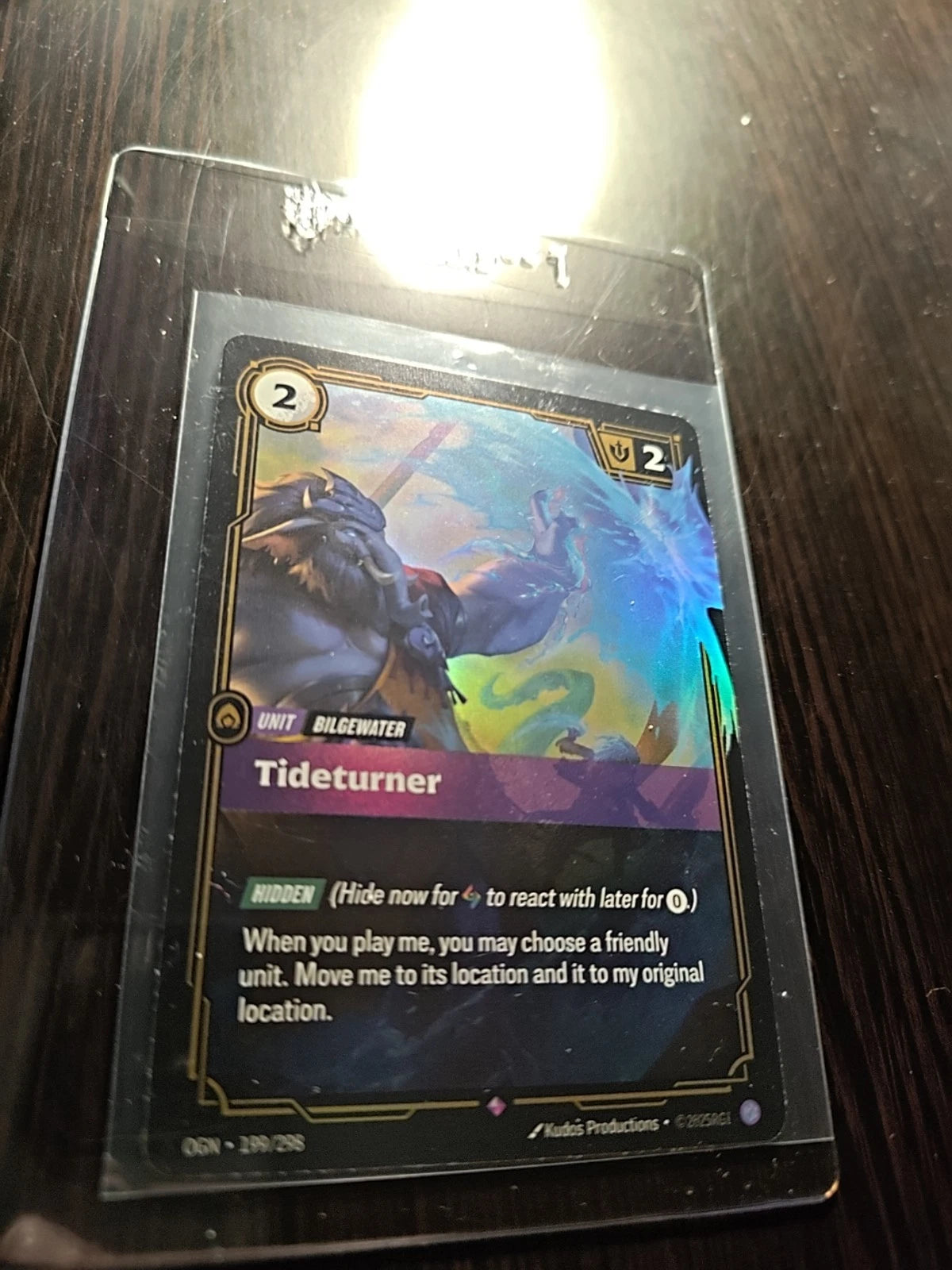 Riftbound TCG League of Legends Tideturner 199/298 Origins NM FOIL