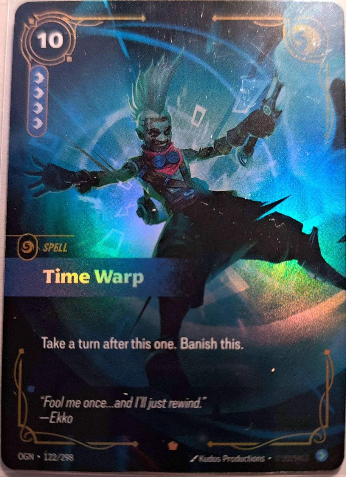 Time Warp 122/298 Riftbound TCG Origins NM League of Legends
