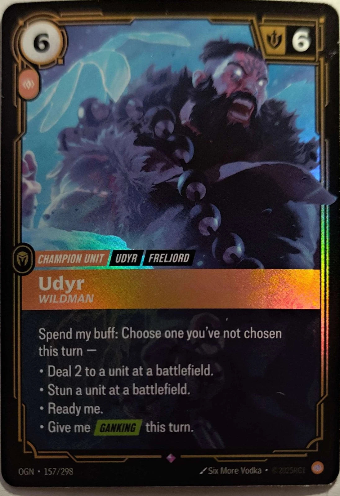 Udyr - Wildman 157/298 Riftbound TCG Origins NM League of Legends