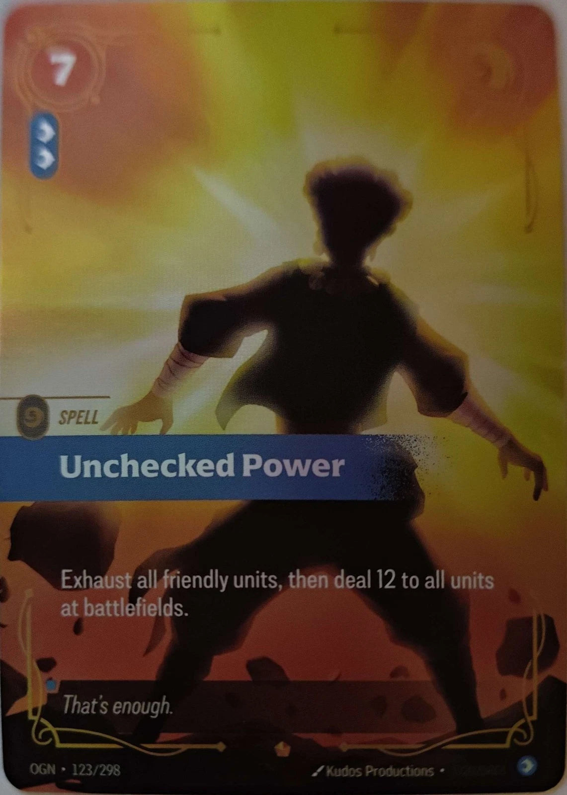 Unchecked Power 123/298 Riftbound TCG Origins NM League of Legends