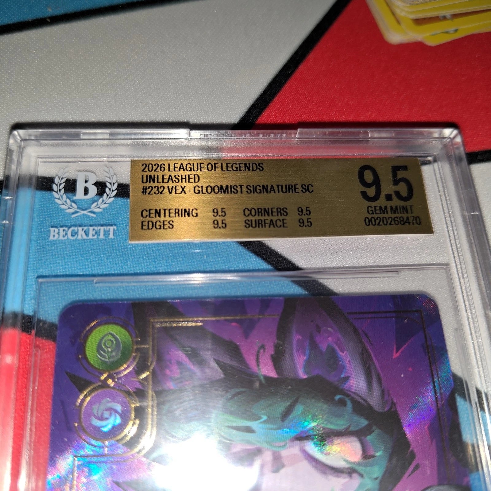 Vex Gloomist Overnumbered 232*/221 Riftbound TCG Unleashed BGS 9.5 GRADED Beckett