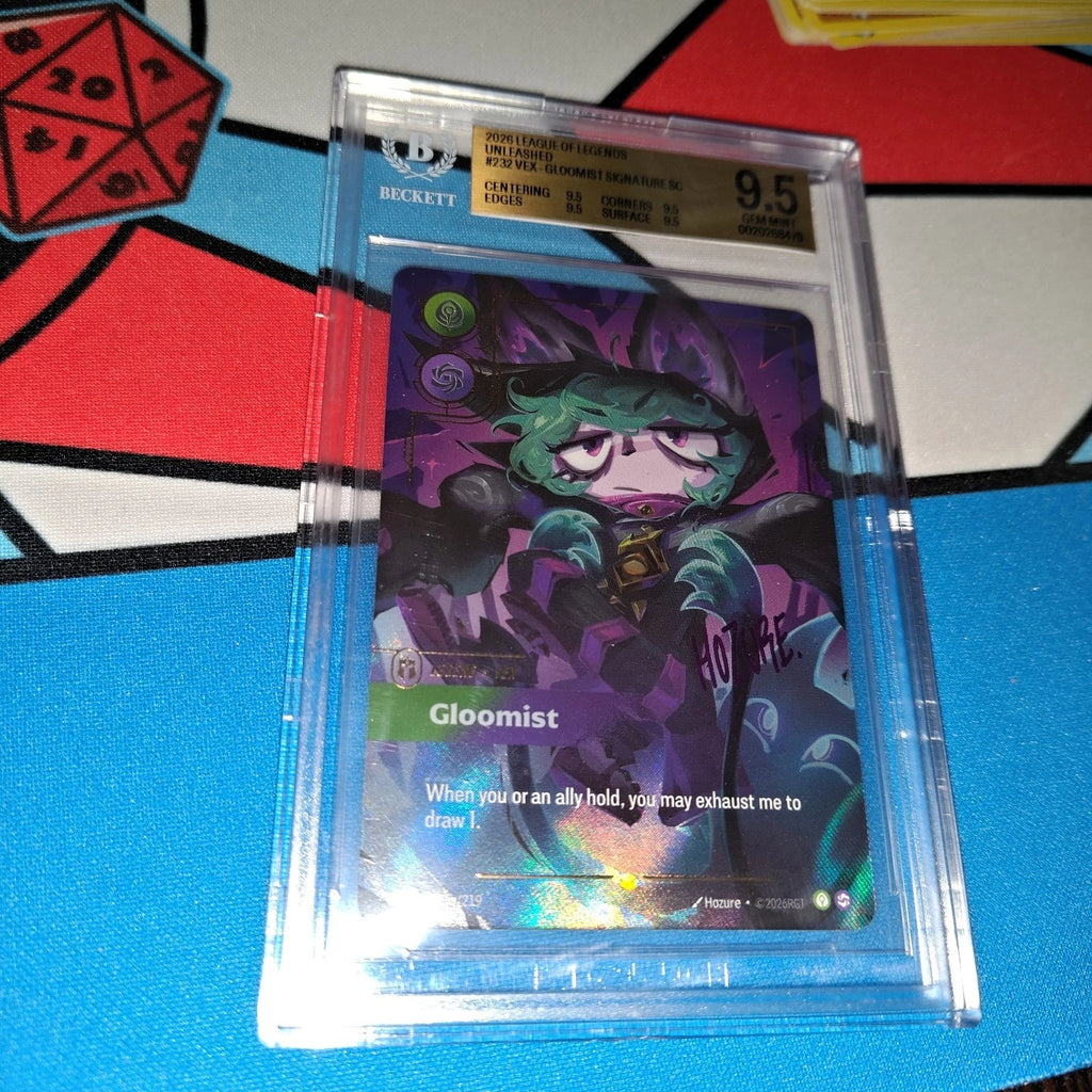 Vex Gloomist Overnumbered 232*/221 Riftbound TCG Unleashed BGS 9.5 GRADED Beckett