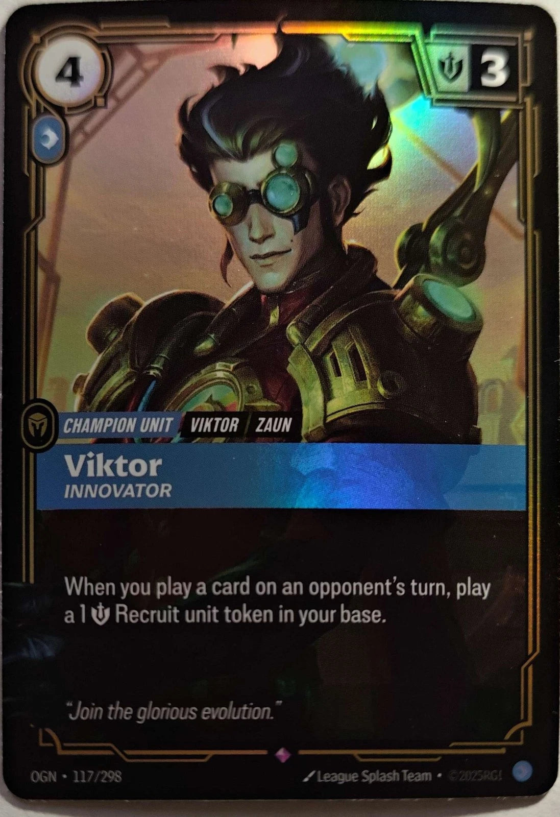 Viktor - Innovator 117/298 Riftbound TCG Origins NM League of Legends